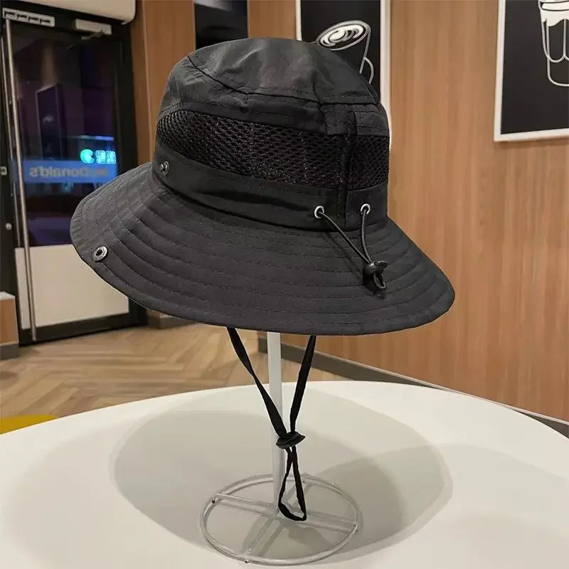 Summer Baby Sun Hat for Boys and Girls Outdoor Neck Ear Cover Anti UV Travel Hats Autumn Kids Beach Caps Bucket Cap 2-8 Years