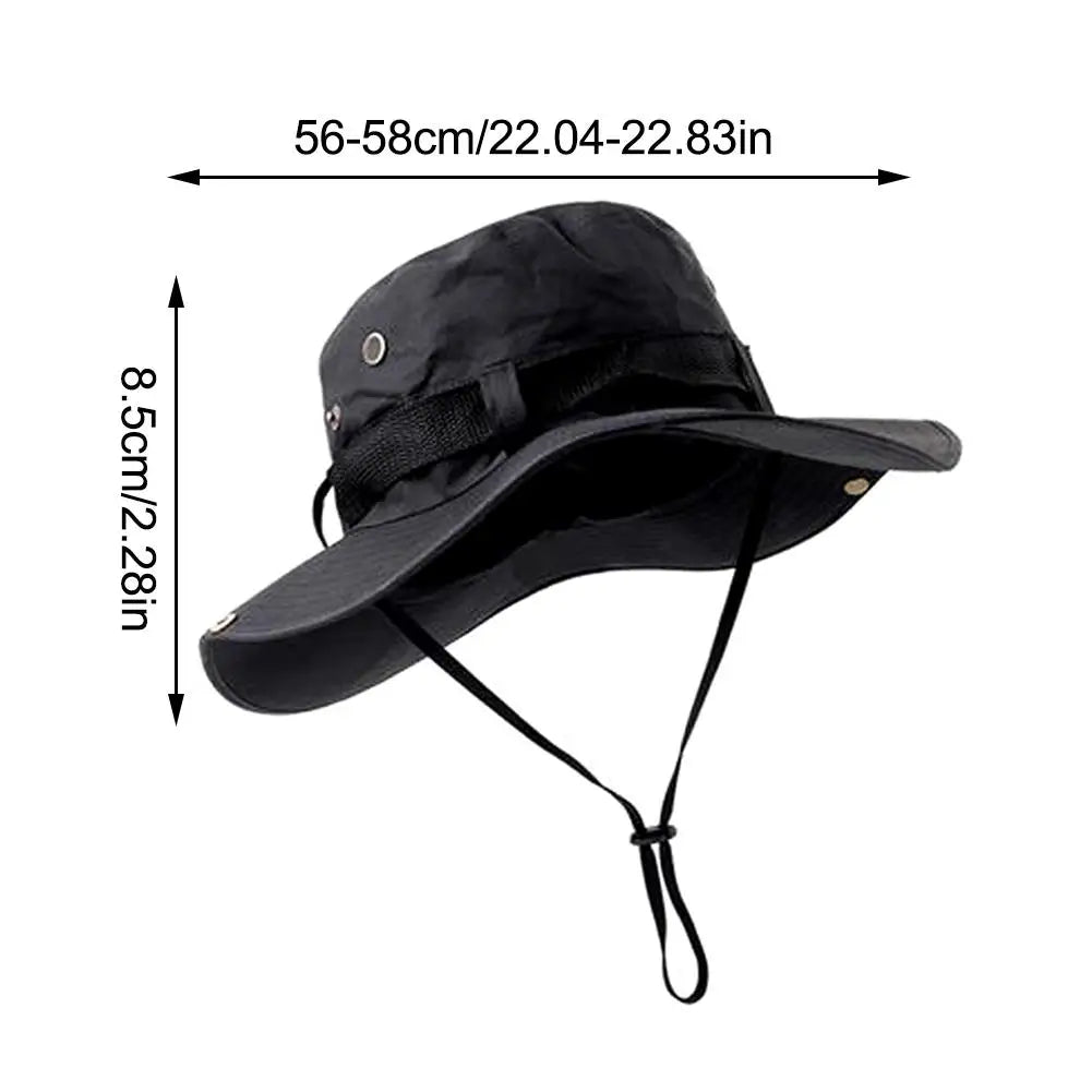New Sun Hats for Men Outdoor Fishing Cap Wide Brim Anti-UV Protection Women Bucket Hat Summer Hiking Fisherman Caps
