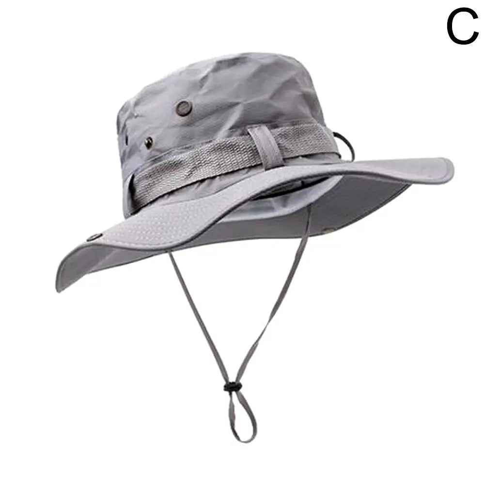 New Sun Hats for Men Outdoor Fishing Cap Wide Brim Anti-UV Protection Women Bucket Hat Summer Hiking Fisherman Caps