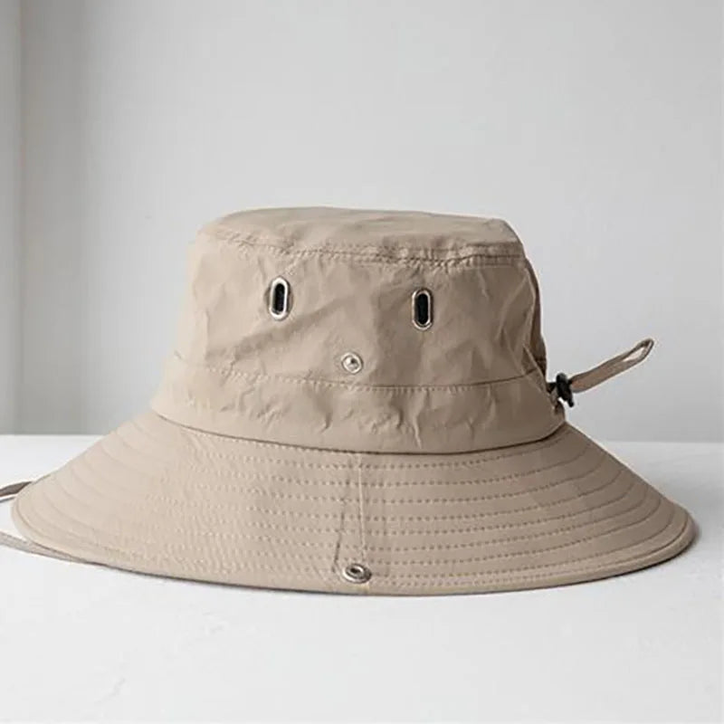 Summer Sun Hats UV Protection Outdoor Hunting Fishing Cap for Men Women Hiking Camping Visor Bucket Hat Neck Flap Fisherman Hat