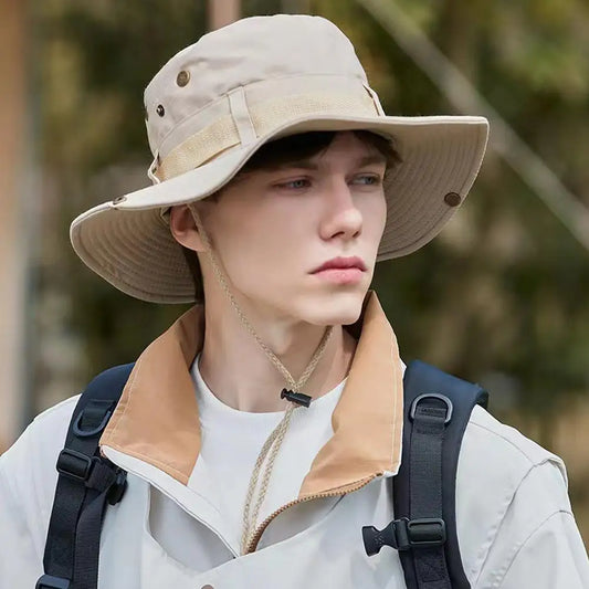 Sun Hats for Men Outdoor Fishing Cap Wide Brim Anti-UV Protection Women Bucket Hat Summer Hiking Fisherman Caps