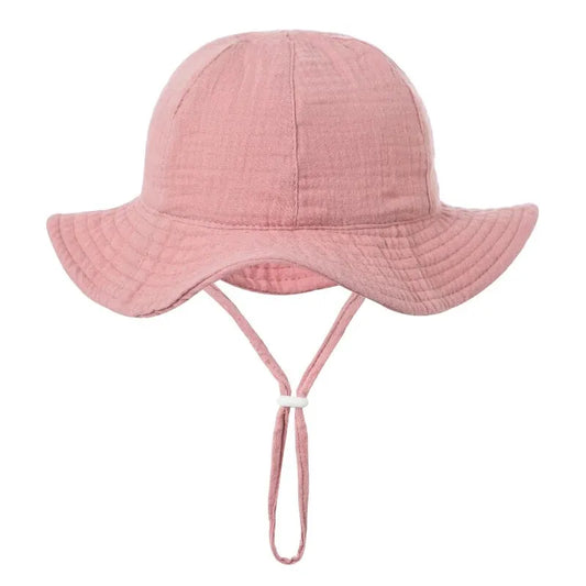 Baby Summer Sun Hat Cartoon Bear Infant Fisherman Cap Toddler Panama Basin Caps Large Brim Visors Outdoor Sunscreen Bonnet