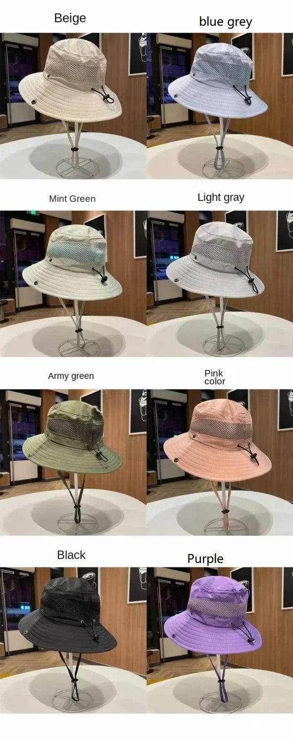 Summer Baby Sun Hat for Boys and Girls Outdoor Neck Ear Cover Anti UV Travel Hats Autumn Kids Beach Caps Bucket Cap 2-8 Years