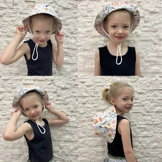 Summer Baby Sun Hat for Girls Fashion Beach Sun Cap Cartoon Animal Autumn Boys Fisherman's Cap Outdoor UV Bucket Hat for Kids