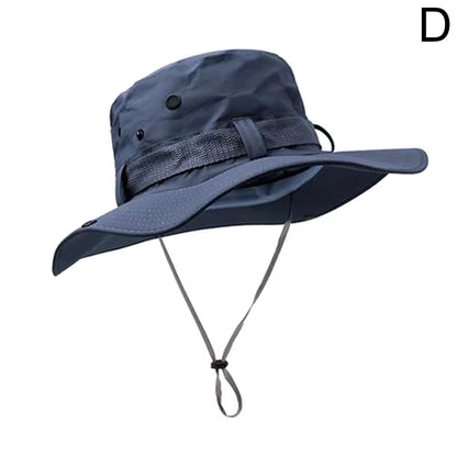 New Sun Hats for Men Outdoor Fishing Cap Wide Brim Anti-UV Protection Women Bucket Hat Summer Hiking Fisherman Caps