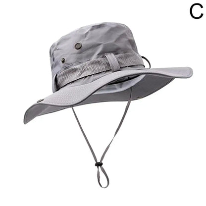 New Sun Hats for Men Outdoor Fishing Cap Wide Brim Anti-UV Protection Women Bucket Hat Summer Hiking Fisherman Caps