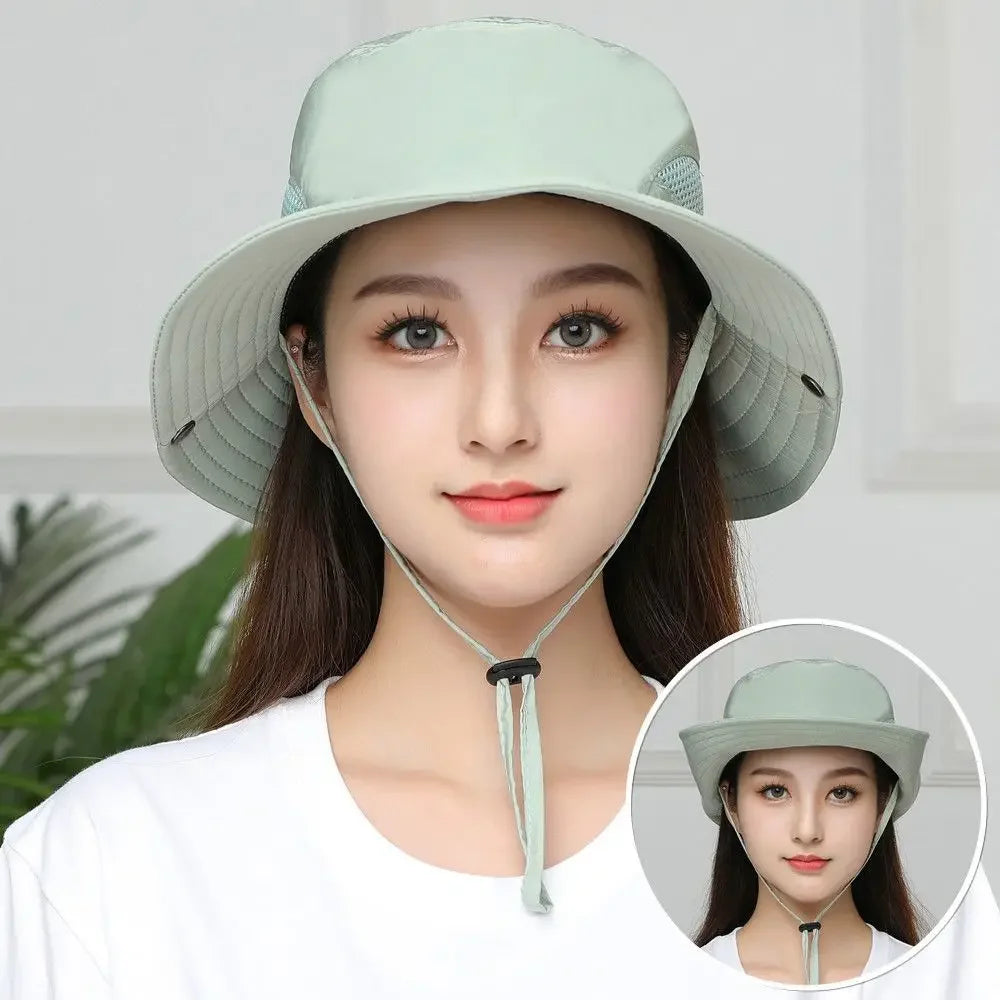 Summer Baby Sun Hat for Boys and Girls Outdoor Neck Ear Cover Anti UV Travel Hats Autumn Kids Beach Caps Bucket Cap 2-8 Years