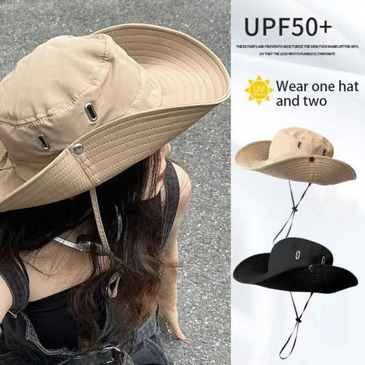 Fishing Hat For Men Sun Protection Windproof Sun Hat Men Fisherman Hat Wide Brim Bucket Hat For Camping Gardening Beach