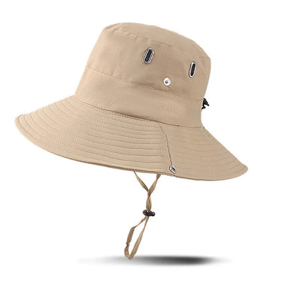 Summer Sun Hats UV Protection Outdoor Hunting Fishing Cap for Men Women Hiking Camping Visor Bucket Hat Neck Flap Fisherman Hat